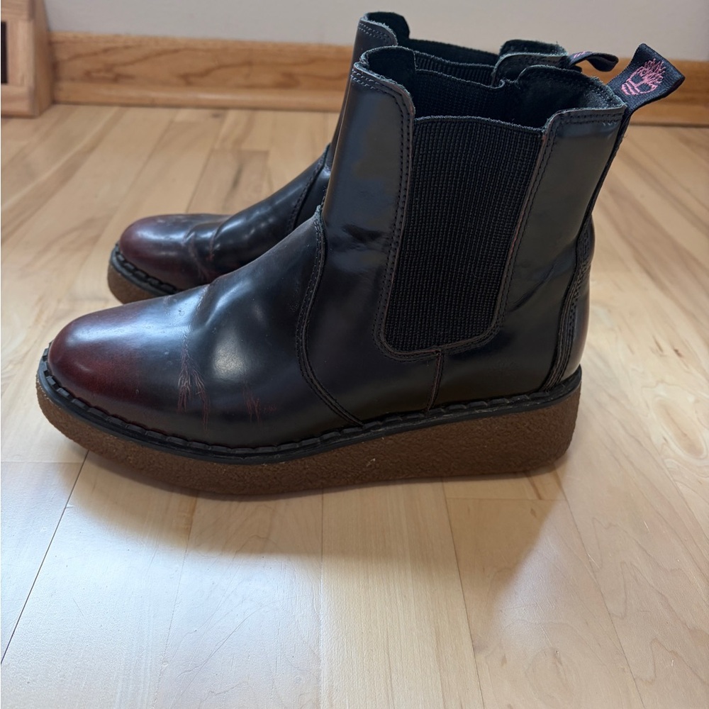 Timberland Black Leather Ankle Boots